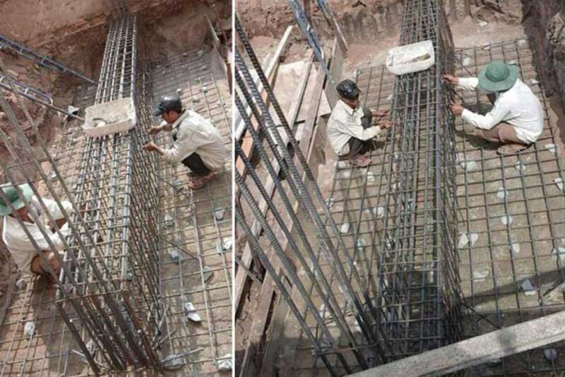 Cách Bố Trí Con Kê Bê Tông Đúng Kỹ Thuật