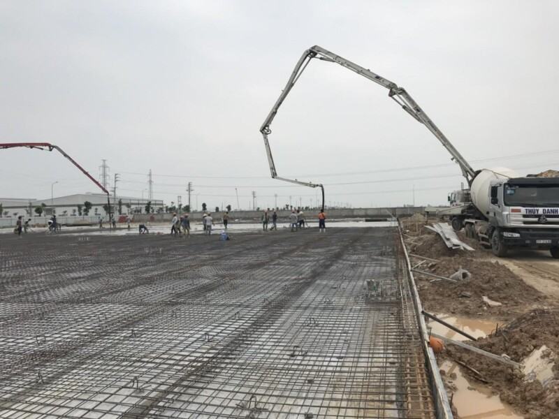 Cung Cấp Bê Tông Tươi Cho Dự Án GOERTEK VINA Nghệ An