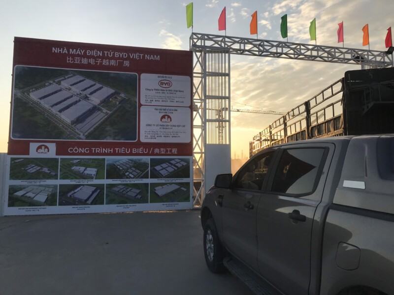 Cung cấp con kê bê tông dự án BYD Việt nam